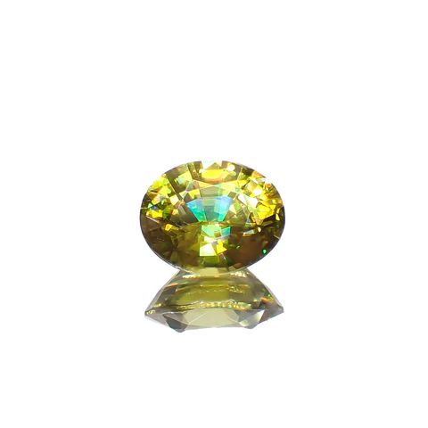スフェーン(宝石名スフェーン)マダガスカル産 1.00ct 識別済[240627951]6.8x5.5mm前後