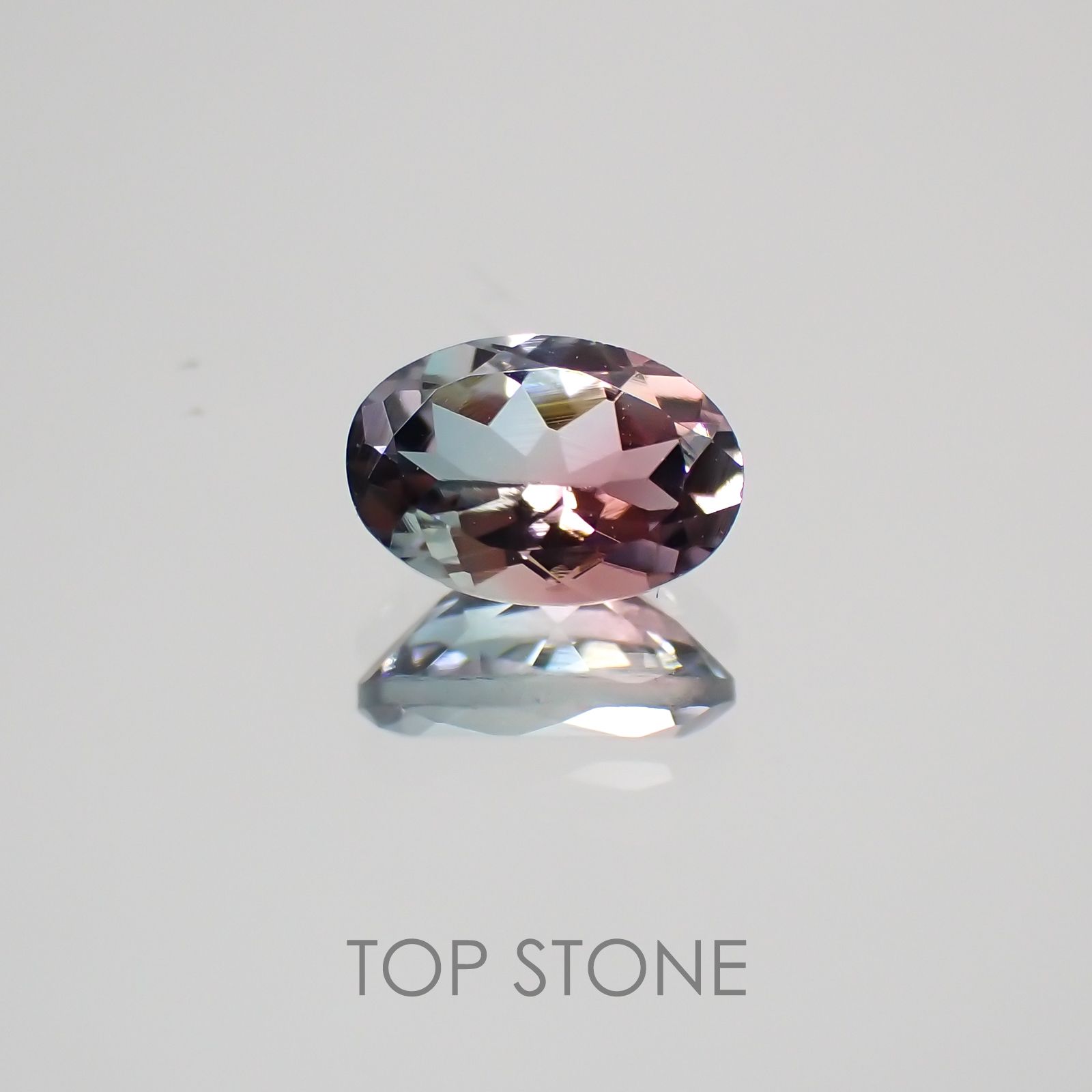 バイカラートルマリン ブラジル・アフリカ産 ルース 0.48ct[210410456]6.1×4.1mm前後