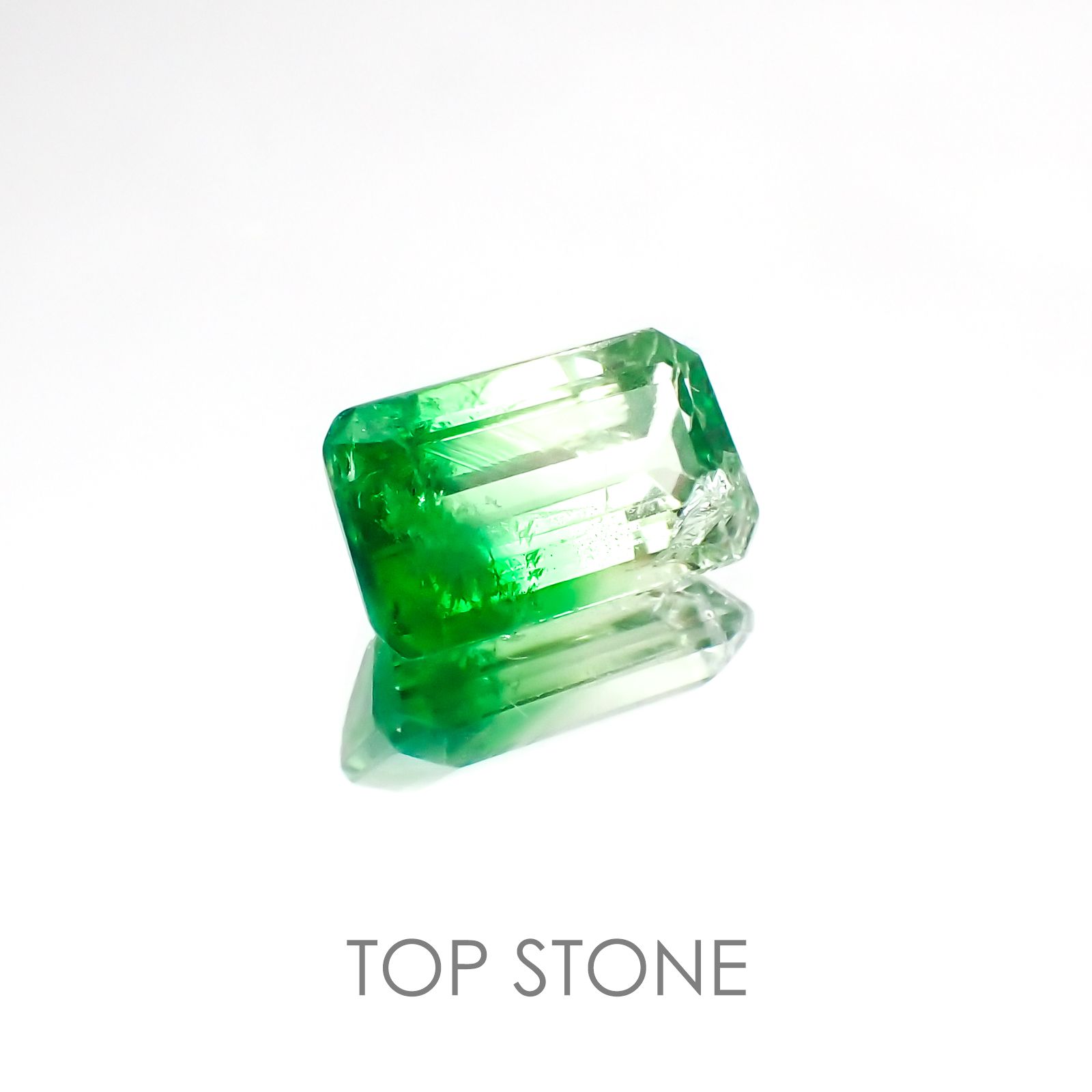 バイカラーツァボライト タンザニア産 ルース 1.82ct[20128483]8.7×5.4mm前後
