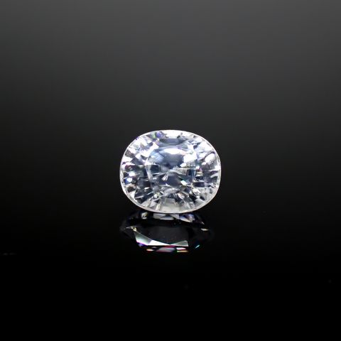 カラーレスジルコン(宝石名ジルコン)スリランカ/カンボジア産 1.35ct 識別済[240928894]6.1x5.1mm前後