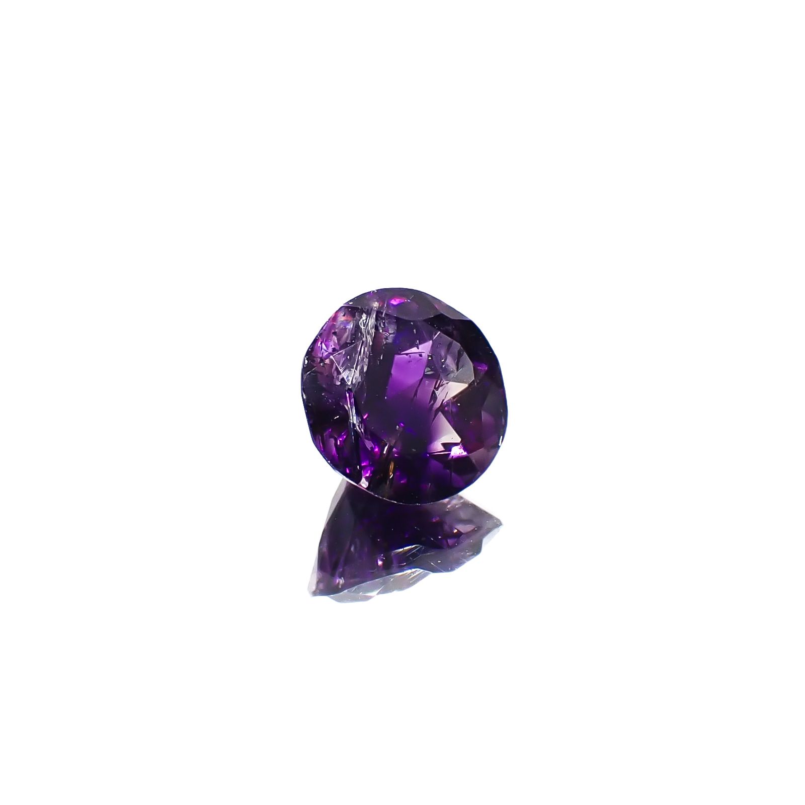 アメジストエレスチャル ナイジェリア産 1.43ct[240928872]7.6x7.5mm前後