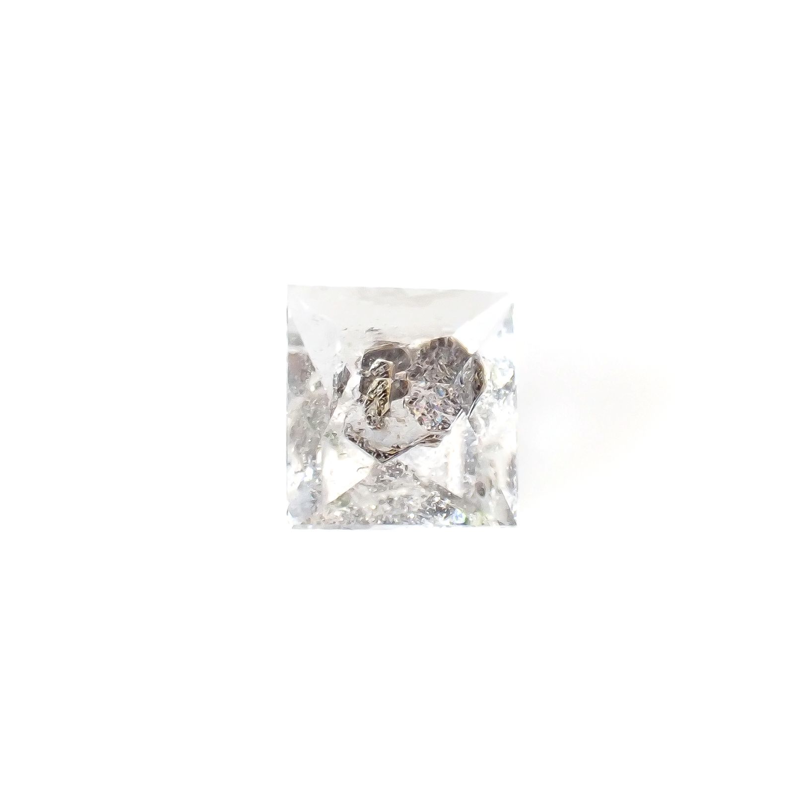 ◇カスタムカット◇バイオタイトインクォーツ モゴック産 4.82ct[240427275]11.2x10.2mm前後