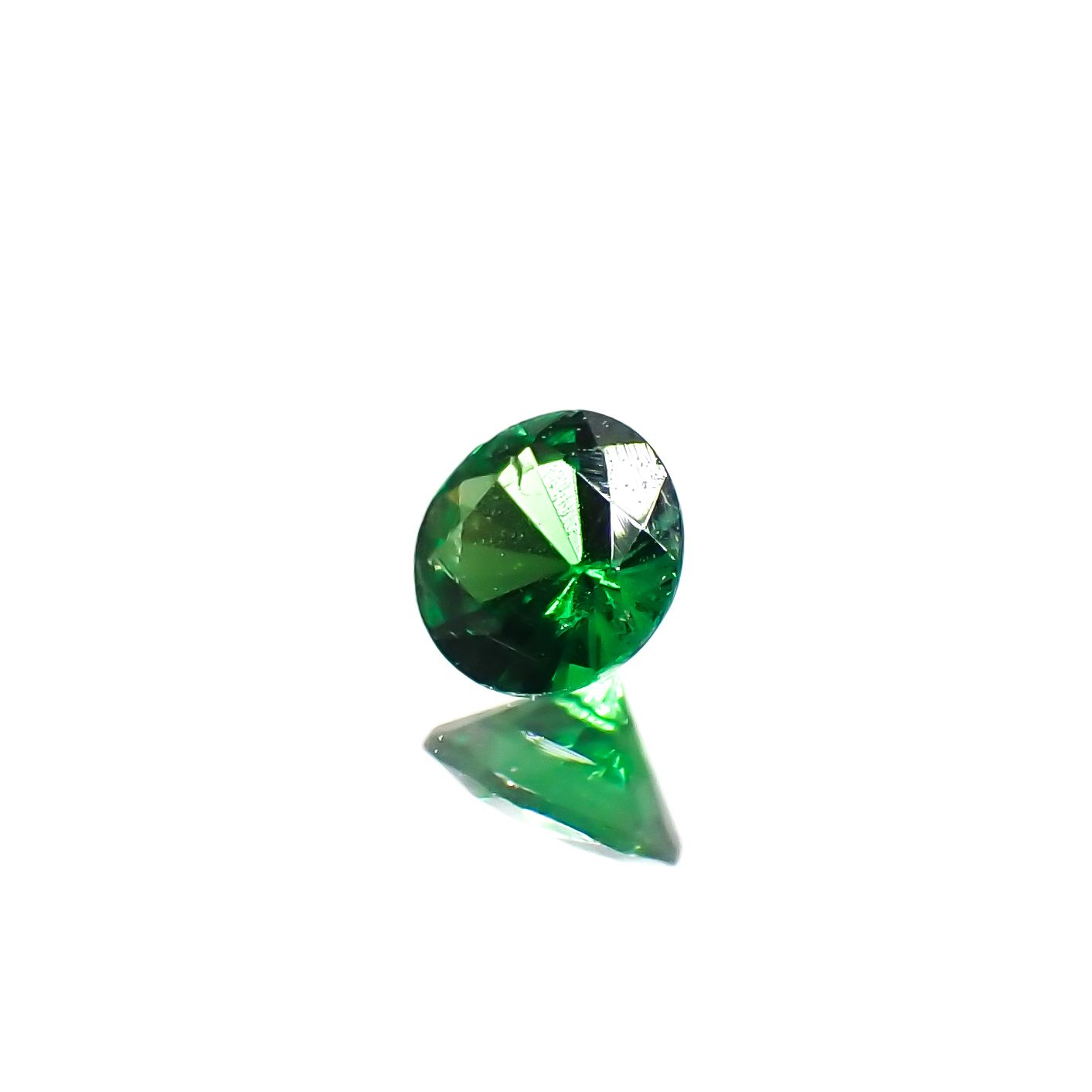 ツァボライト(宝石名グリーン グロッシュラー・ガーネット)タンザニア産 0.10ct 識別済[240226075]3x3mm前後