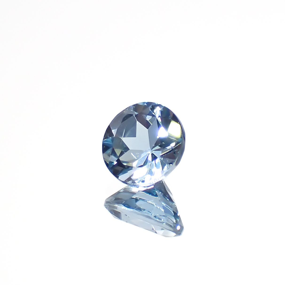 アクアマリン(宝石名アクアマリン)モザンビーク産 0.47ct 識別済[220817393]5x5mm前後