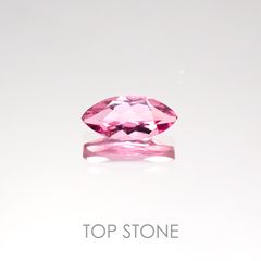ホットピンクスピネル(宝石名ピンク・スピネル) タンザニア産 0.38ct 識別済[20117315]7.2×3.4mm前後