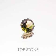 ◇オクタゴンカット◇バイカラートルマリンSA ブラジル・アフリカ産 ルース 0.25ct[20117145]4.3×4.3mm前後