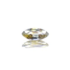 バイカラーサファイア(宝石名サファイア)スリランカ産 識別済 0.38ct / 6.8x3.1mm前後 [230823024]