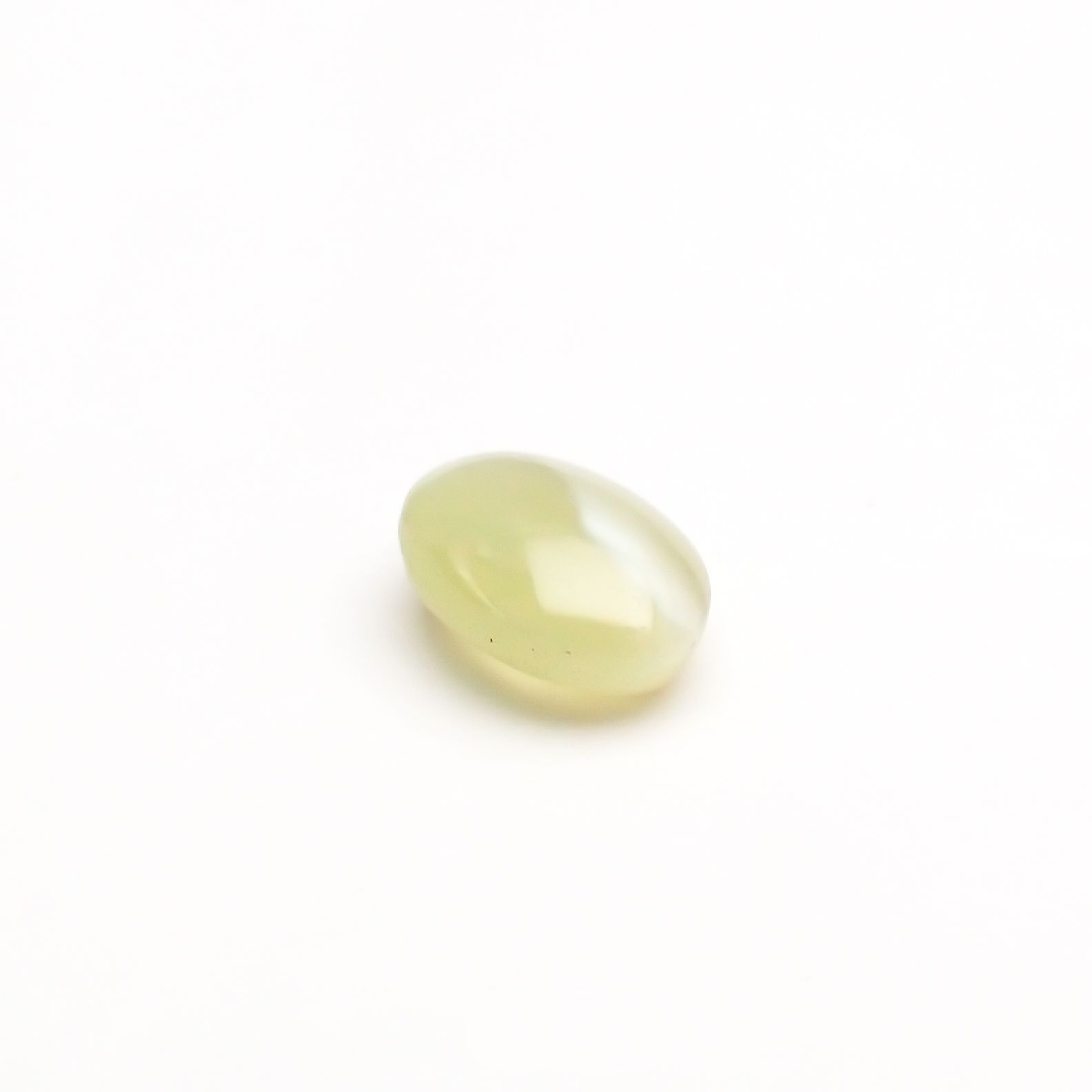 クリソベリルキャッツアイ(宝石名クリソベリル・キャッツアイ) スリランカ産 1.028ct ソ付(彩珠)[210711491]6.7×4.8mm前後