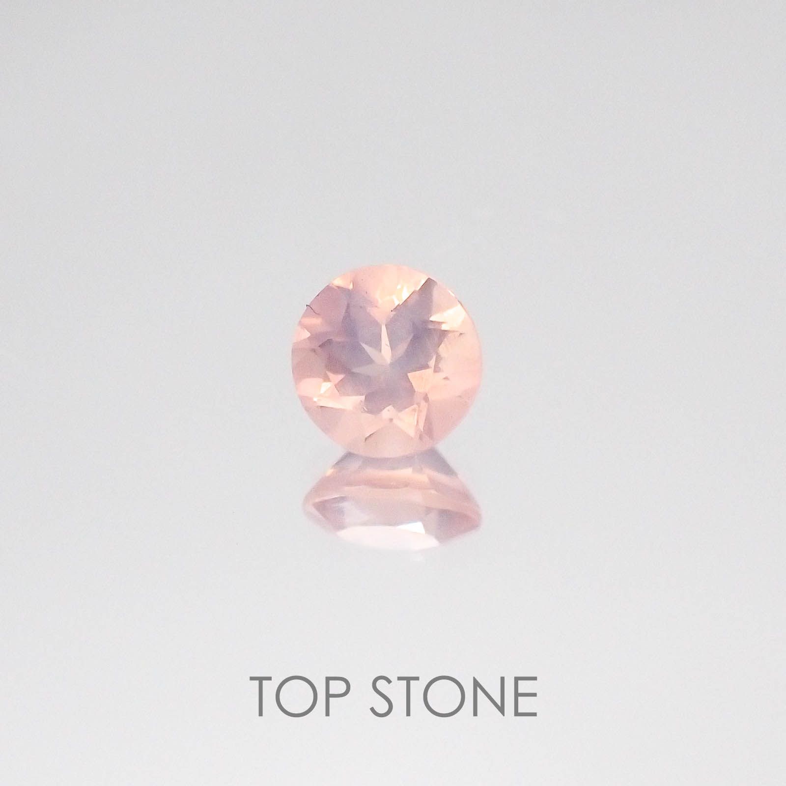 ディープローズクォーツ モザンビーク産 ルース 0.51ct[20084628]5.3×5.3mm前後
