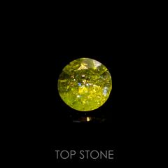 イリデッセンスクロムトルマリン(宝石名トルマリン)ケニア産 0.52ct 識別済[221119091]5.3x5.4mm前後