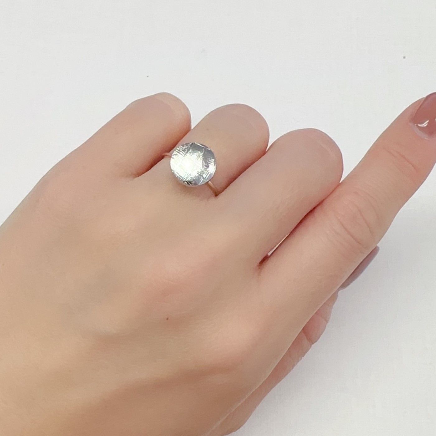 ムオニナルスタ隕石 発見地:スウェーデン 6.53ct[240125735]10.4x10.3mm前後