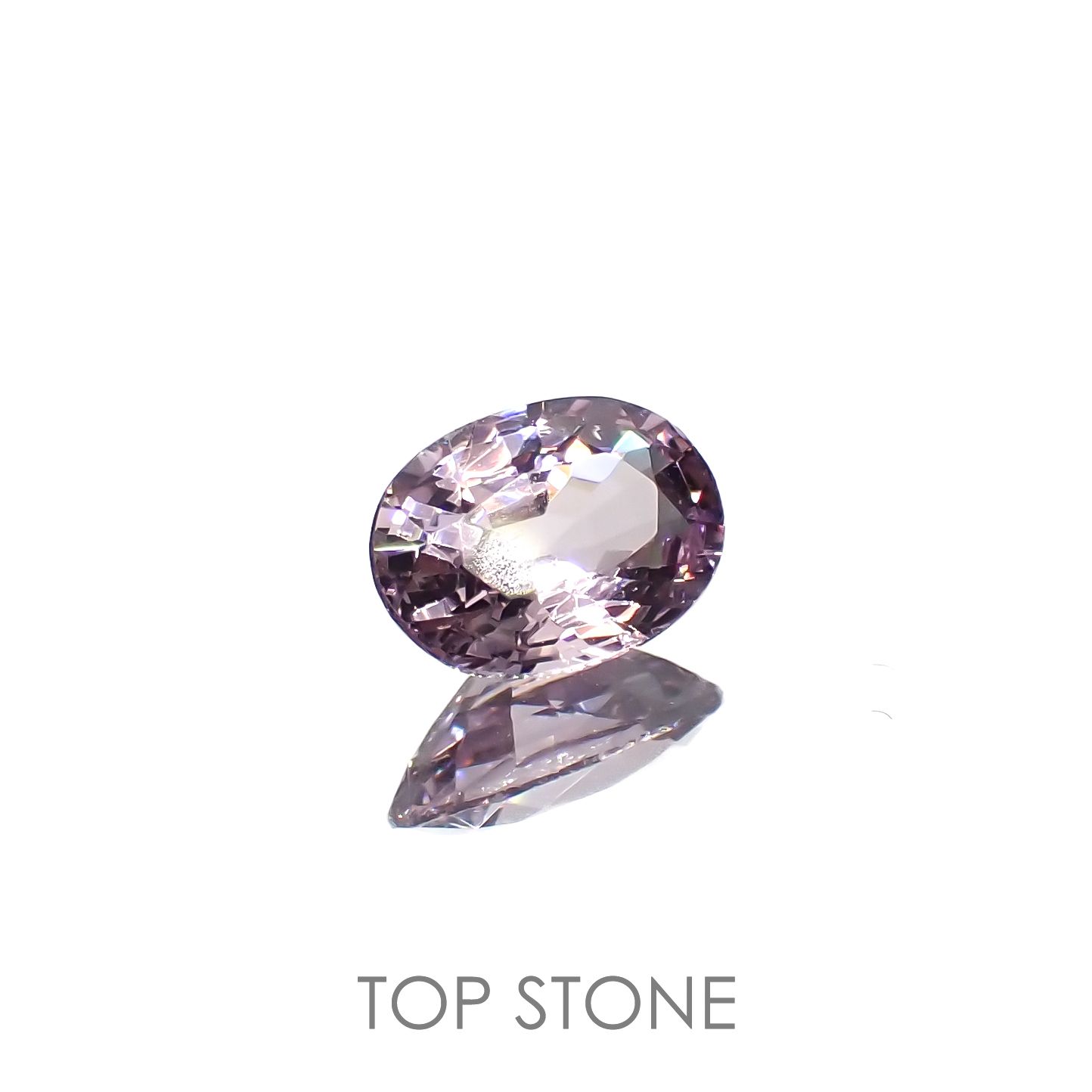 ラベンダーピンクスピネル(宝石名スピネル)ビルマ/マダガスカル産 0.83ct 識別済[220917592]7x5mm前後