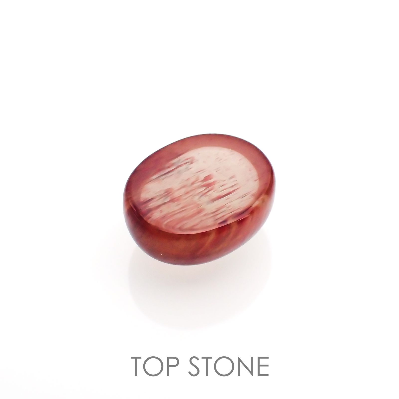 バイカラーアンデシン(宝石名アンデシン/ラブラドライト) チベット産 4.83ct 識別済[210913540]11.3×9.2mm前後