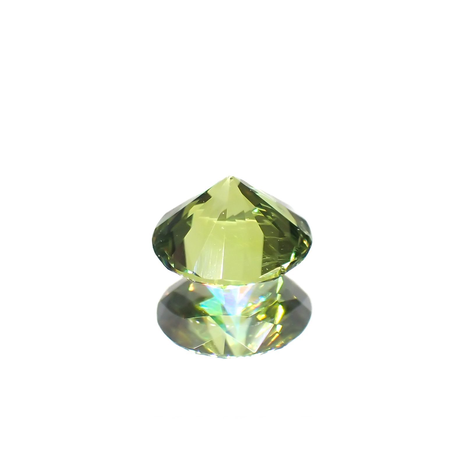 デマントイドガーネット(宝石名デマントイド・ガーネット)ロシア産 0.32ct 識別済[221219467]4.2x4.2mm前後