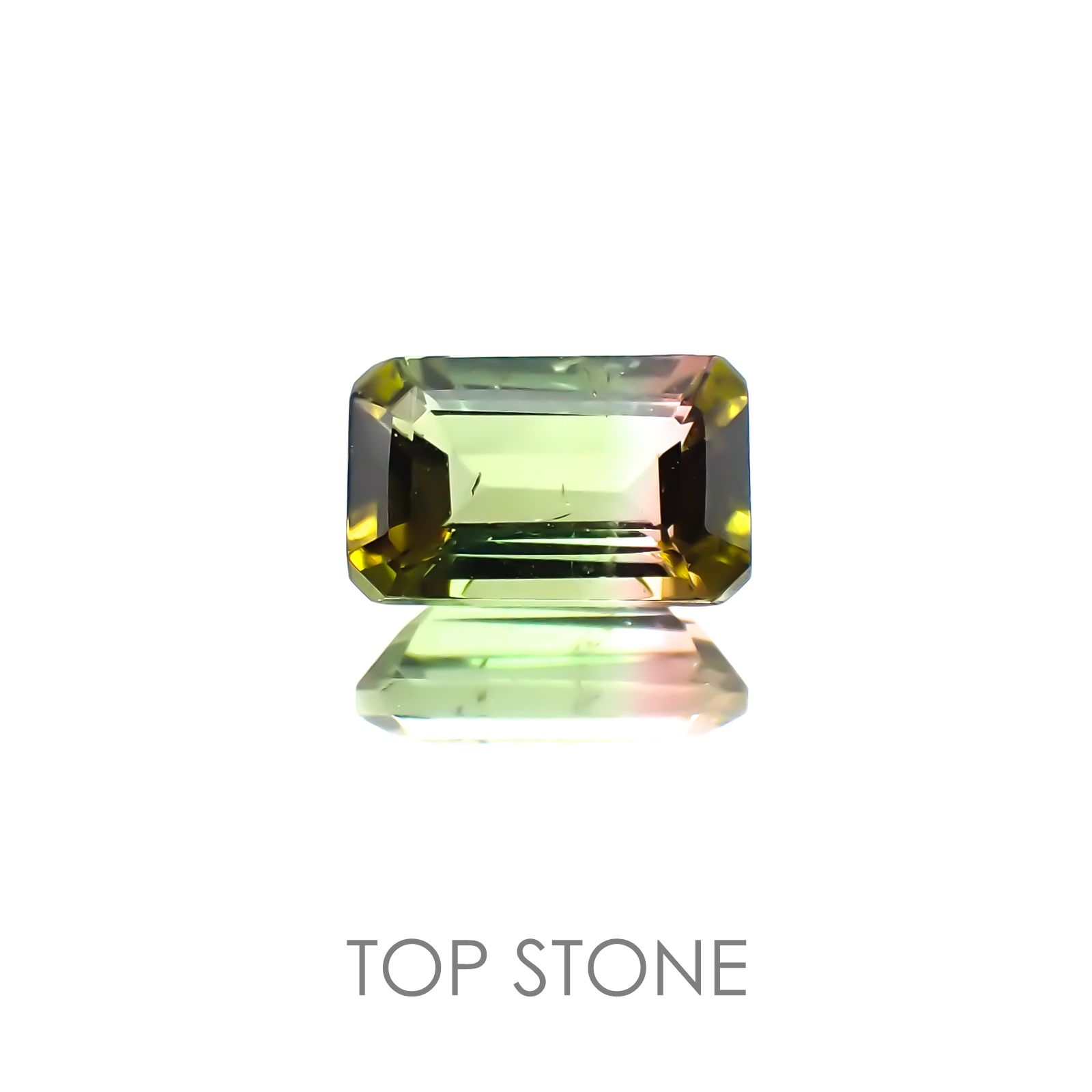バイカラートルマリン ブラジル産 ルース 0.58ct[20208218]6.3×3.8mm前後