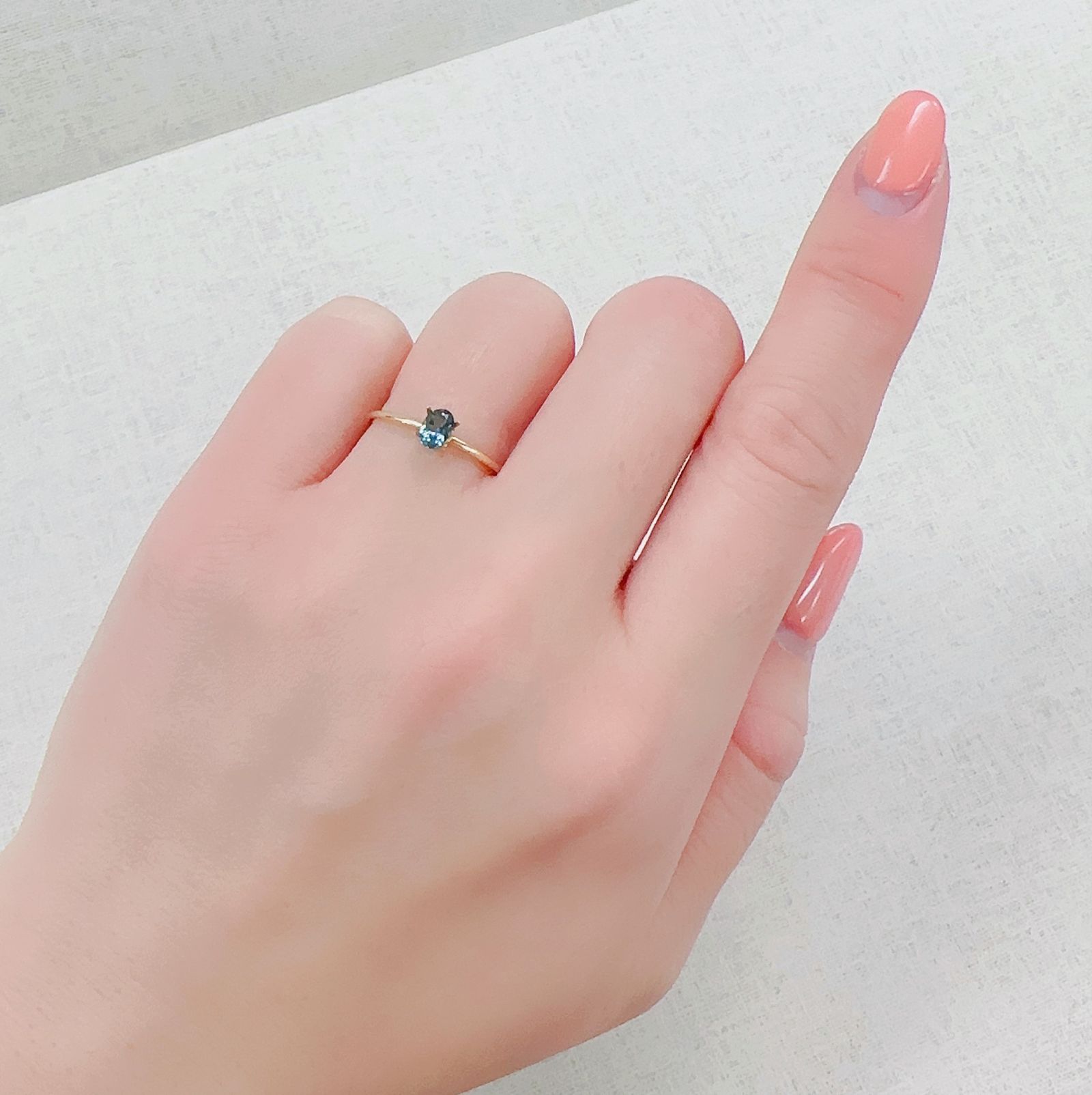 ブルートルマリン(宝石名トルマリン)アフガニスタン産 0.26ct 識別済[230321085]4.9x3.4mm前後
