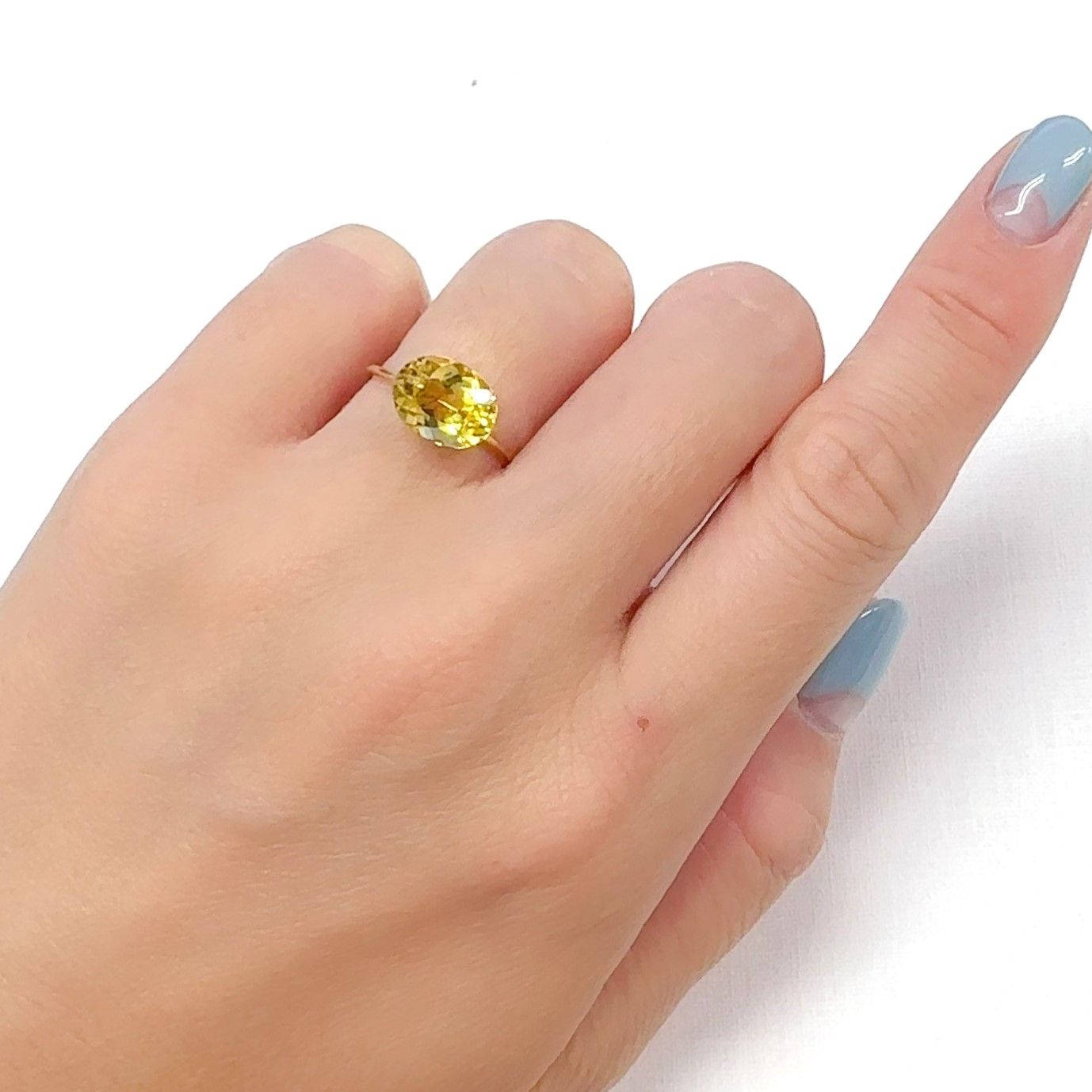 イエローベリル ブラジル産 2.30ct[240728554]10x7.8mm前後