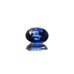 サファイア(宝石名サファイア)スリランカ/マダガスカル産 0.71ct 識別済[230120242]6.3x4.4mm前後