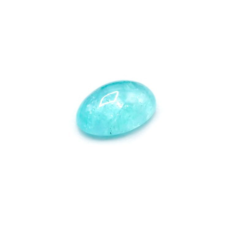 パライバトルマリン(宝石名トルマリン/別名パライバ・トルマリン) ブラジル・キントス鉱山産 0.427ct ソ付(宝貴協)[21016988]5.7×4.0mm前後