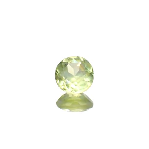 パロットクリソベリル(宝石名クリソベリル)インド産 0.33ct 識別済[240627984]4.1x4.1mm前後