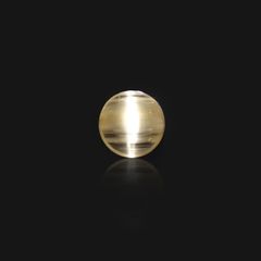 ベリルキャッツアイ(宝石名ベリル・キャッツアイ)ブラジル産 2.64ct 識別済[230522207]8.7x8.8mm前後