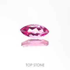 ホットピンクスピネル(宝石名ピンク・スピネル)タンザニア産 0.38ct 識別済[220113913]7.1x3.4mm前後