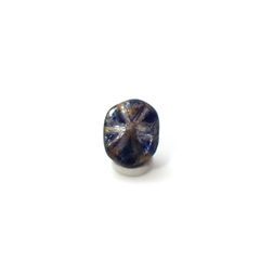 トラピッチェサファイア 原石スライス磨き ビルマ産 0.67ct [250830978]5.6x4.5mm前後