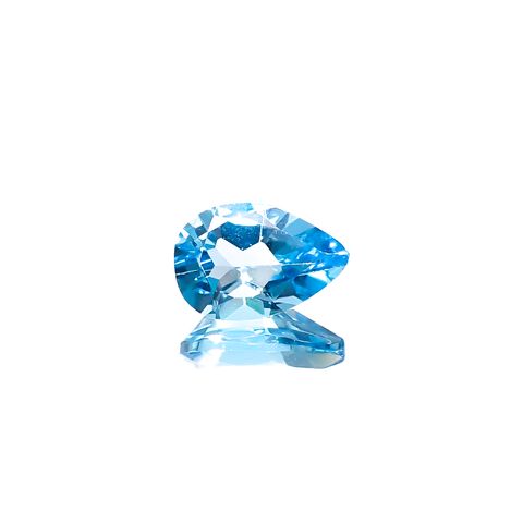 スイスブルートパーズ ブラジル産 1.65ct [241229582]9x6.1mm前後