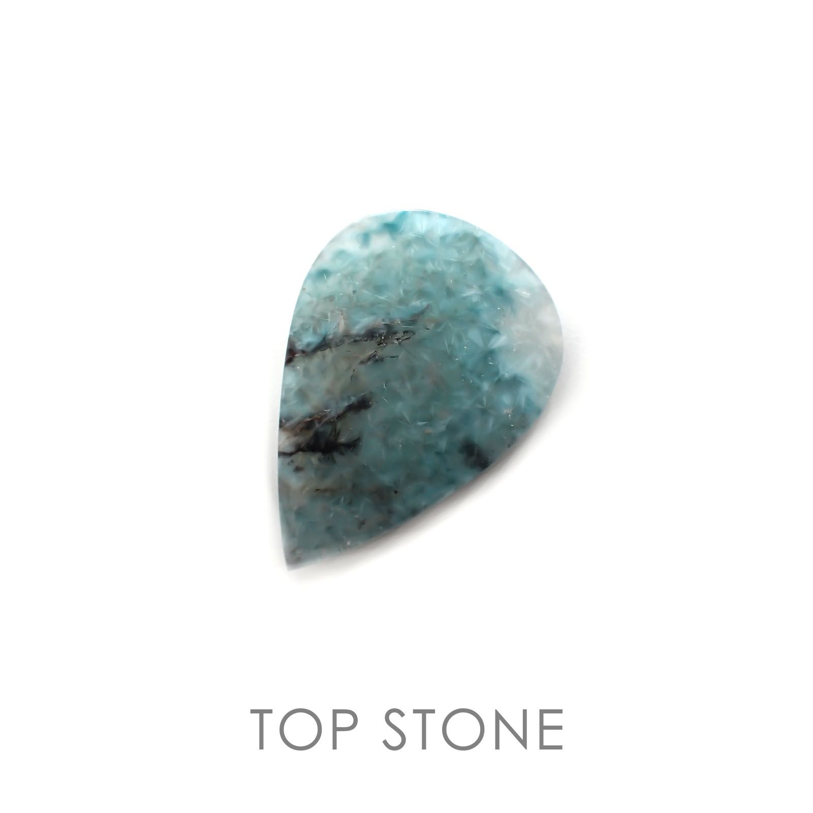 パライバクォーツ(宝石名ギラライト イン クォーツ) ブラジル産 19.35ct 識別済[210310292]27.8×19.1mm前後