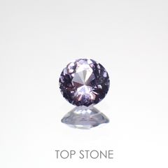 バイオレットスピネル(宝石名スピネル)ビルマ/マダガスカル産 0.42ct 識別済[220114564]4.6x4.6mm前後