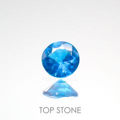 ネオンブルーアパタイト(宝石名アパタイト) ブラジル産 0.11ct 識別済[210712570]3.1×3.1mm前後