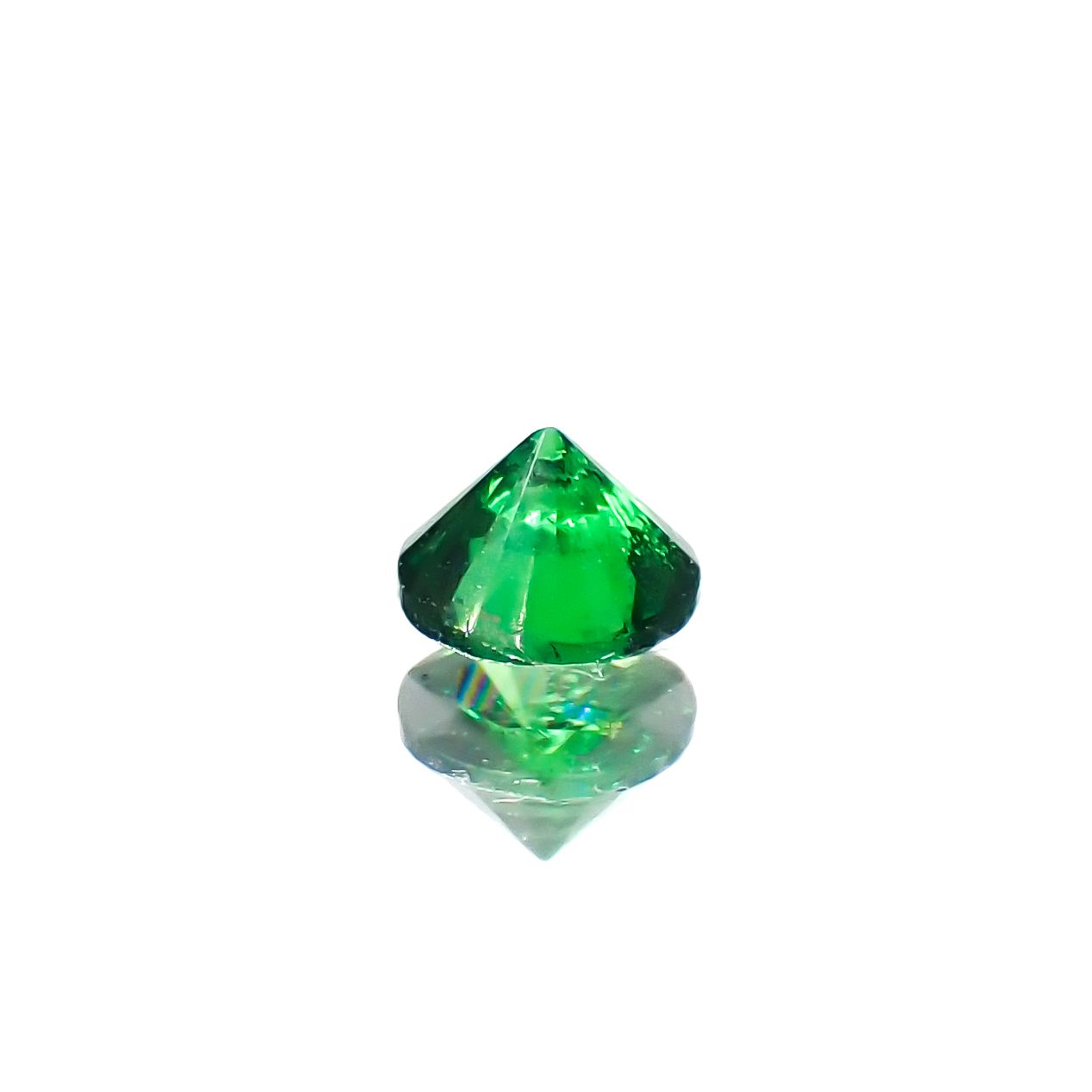 ツァボライト(宝石名グリーン グロッシュラー・ガーネット)タンザニア産 0.12ct 識別済[240226089]3x3mm前後