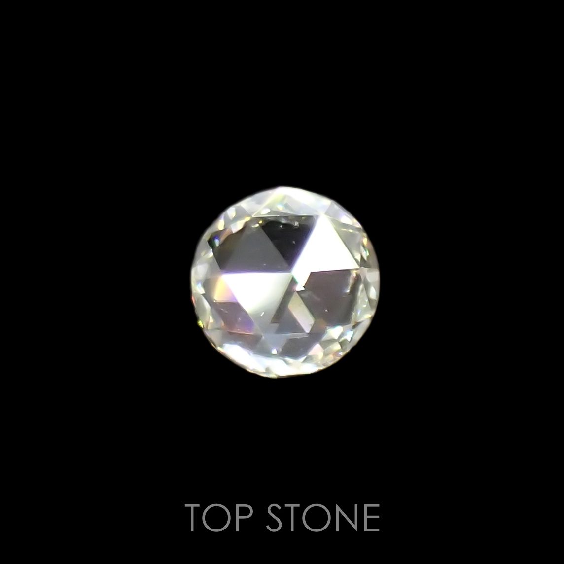 ◇ローズカット◇ダイヤモンド(宝石名ダイアモンド) 0.251ct ソ付(彩珠)[210913123]4.2×4.2mm前後