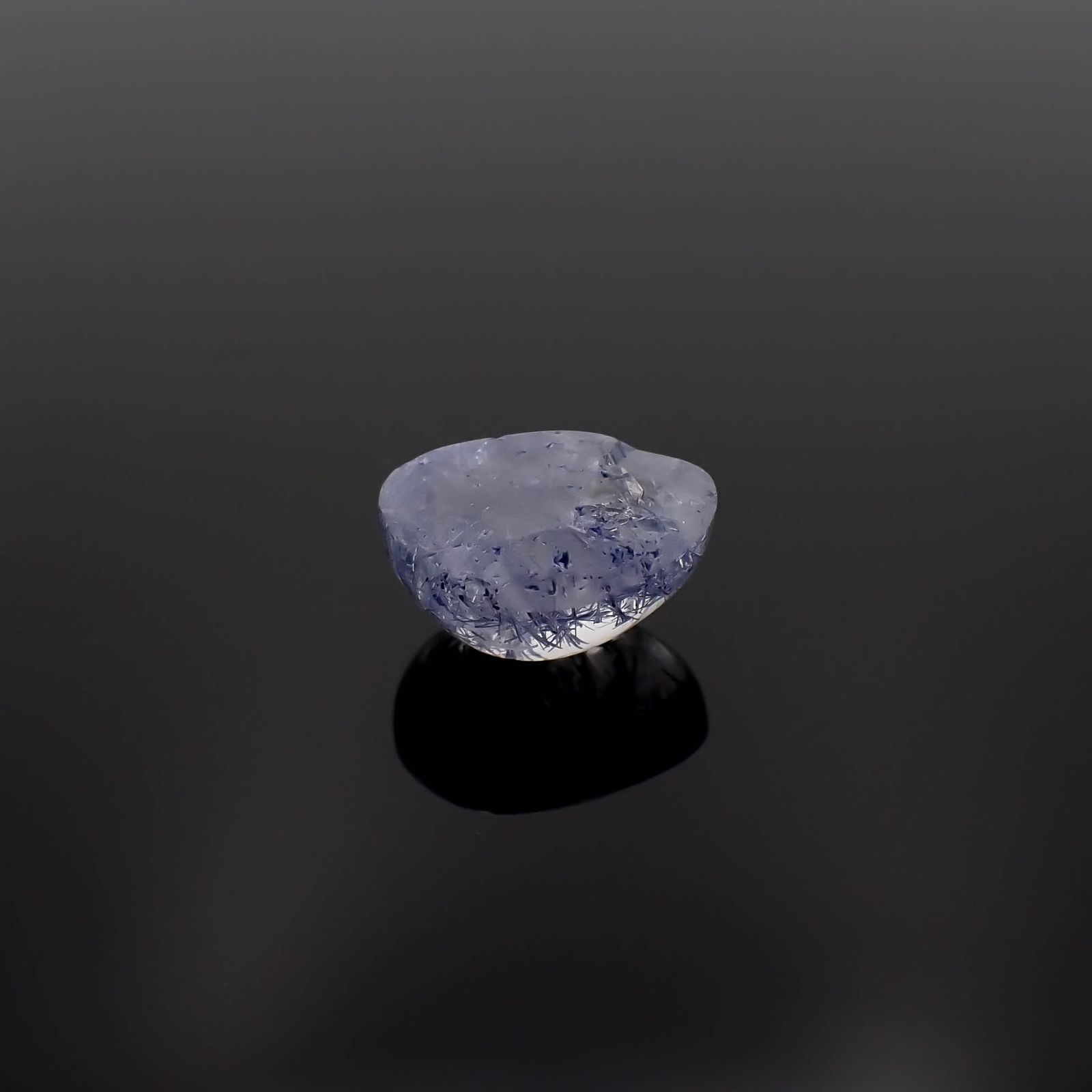 デュモルチェライトインクォーツ ブラジル産 5.01ct[230320888]9x11.9mm前後