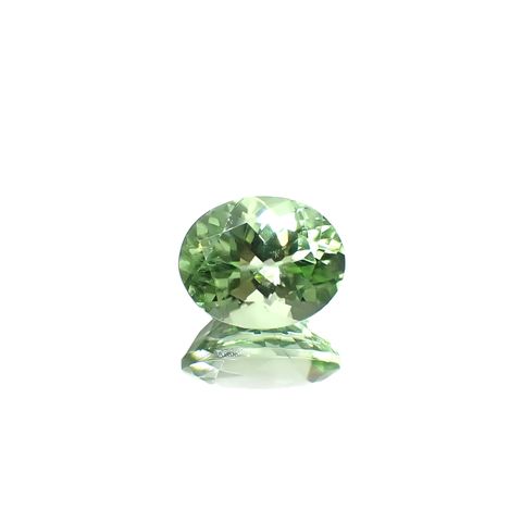 ペリドット(宝石名ペリドット)パキスタン産 3.232ct ソ付(彩珠)[240728518]10.2x8mm前後