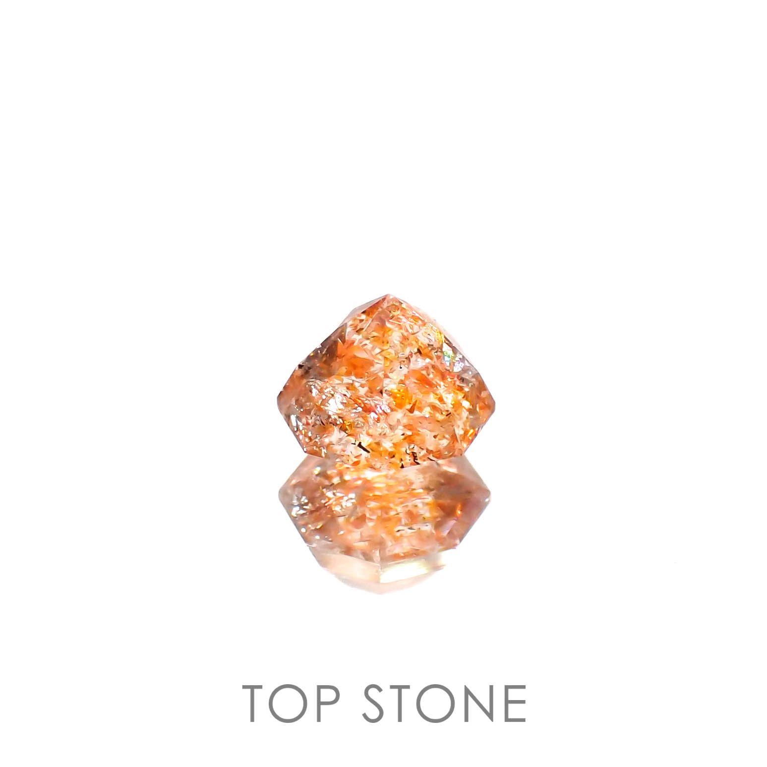 ◇オクタゴンカット◇イリュージョンサンストーン タンザニア産 0.62ct[230320951]5.1x5mm前後