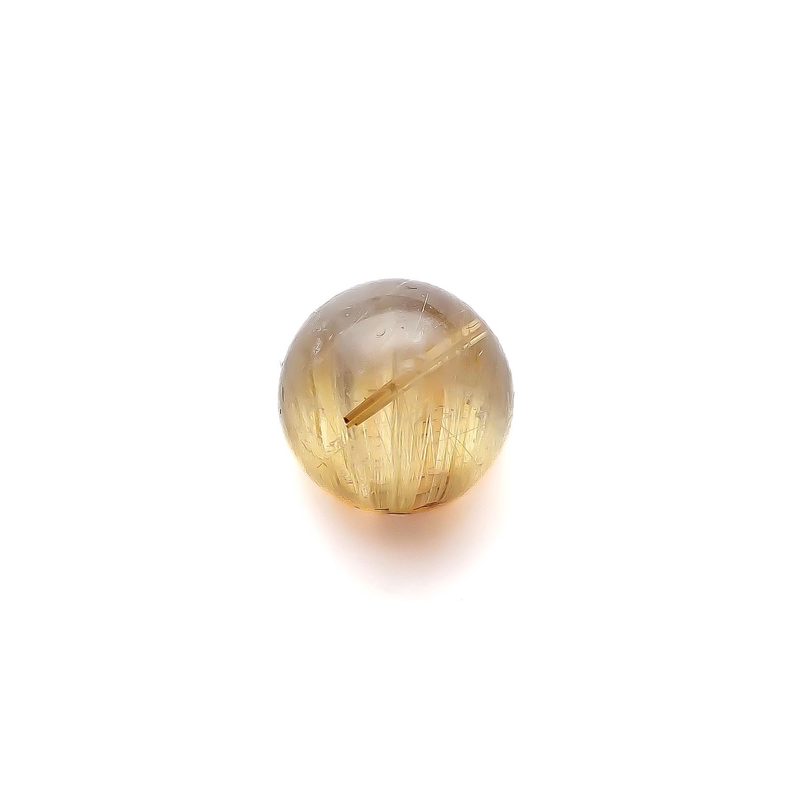 ルチルクオーツキャッツアイ ブラジル産 2.67ct[240427342]8.1x8.1mm前後