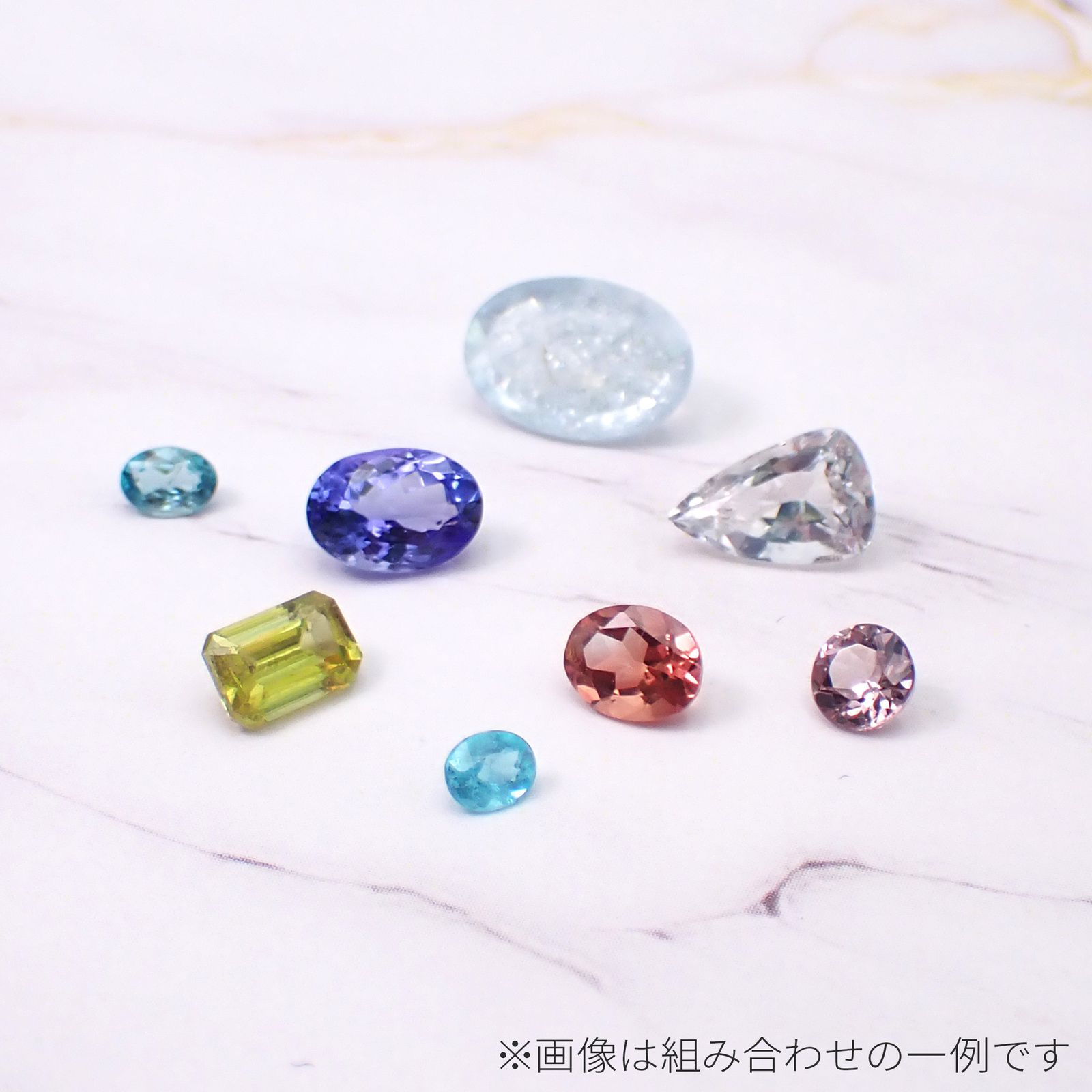 ◇憧れ宝石福袋◇8個セット+シークレットおまけつき - パライバトルマリン/レインボームーンストーン/アンデシン/タンザナイト/スフェーン/イリデッセンスアクアマリン/ドラゴンガーネット/グランディディエライト -