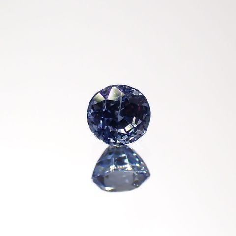アイスブルーサファイア(宝石名サファイア)スリランカ/マダガスカル産 0.40ct 識別済[220515975]3.9x3.8mm前後