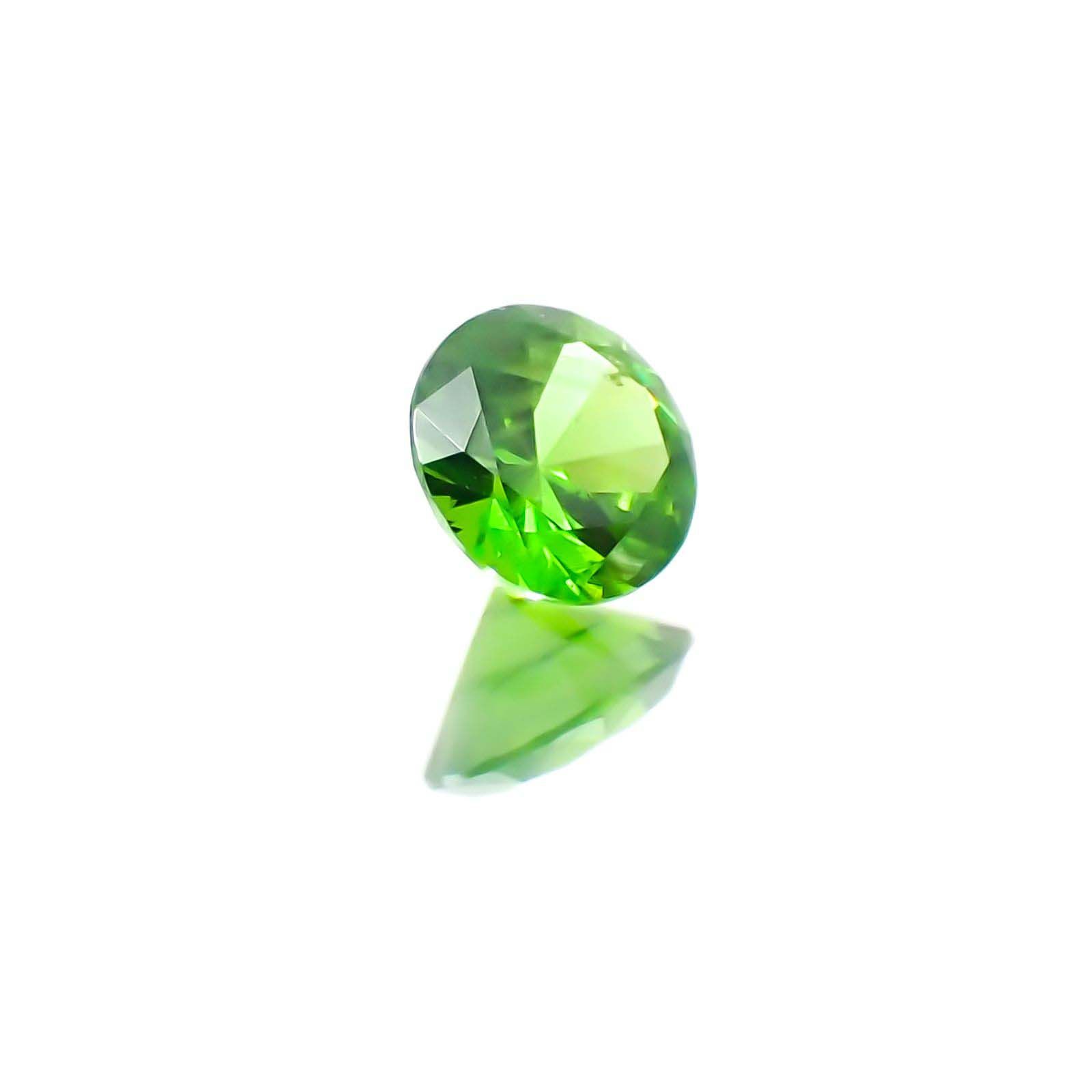 デマントイドガーネット(宝石名デマントイド・ガーネット)ロシア産 0.12ct 識別済[230622500]3.1x3.1mm前後