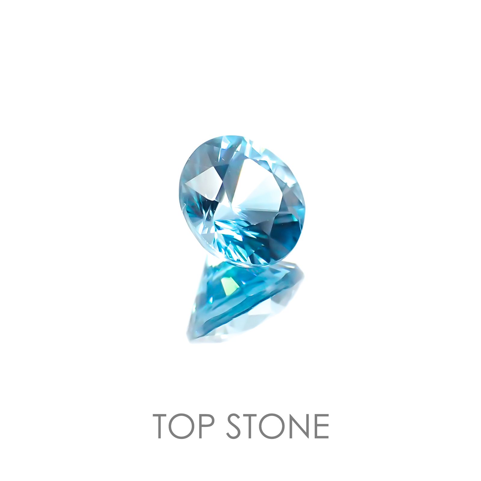ブルージルコン カンボジア産 ルース 1.48ct[20117924]5.9×5.9mm前後