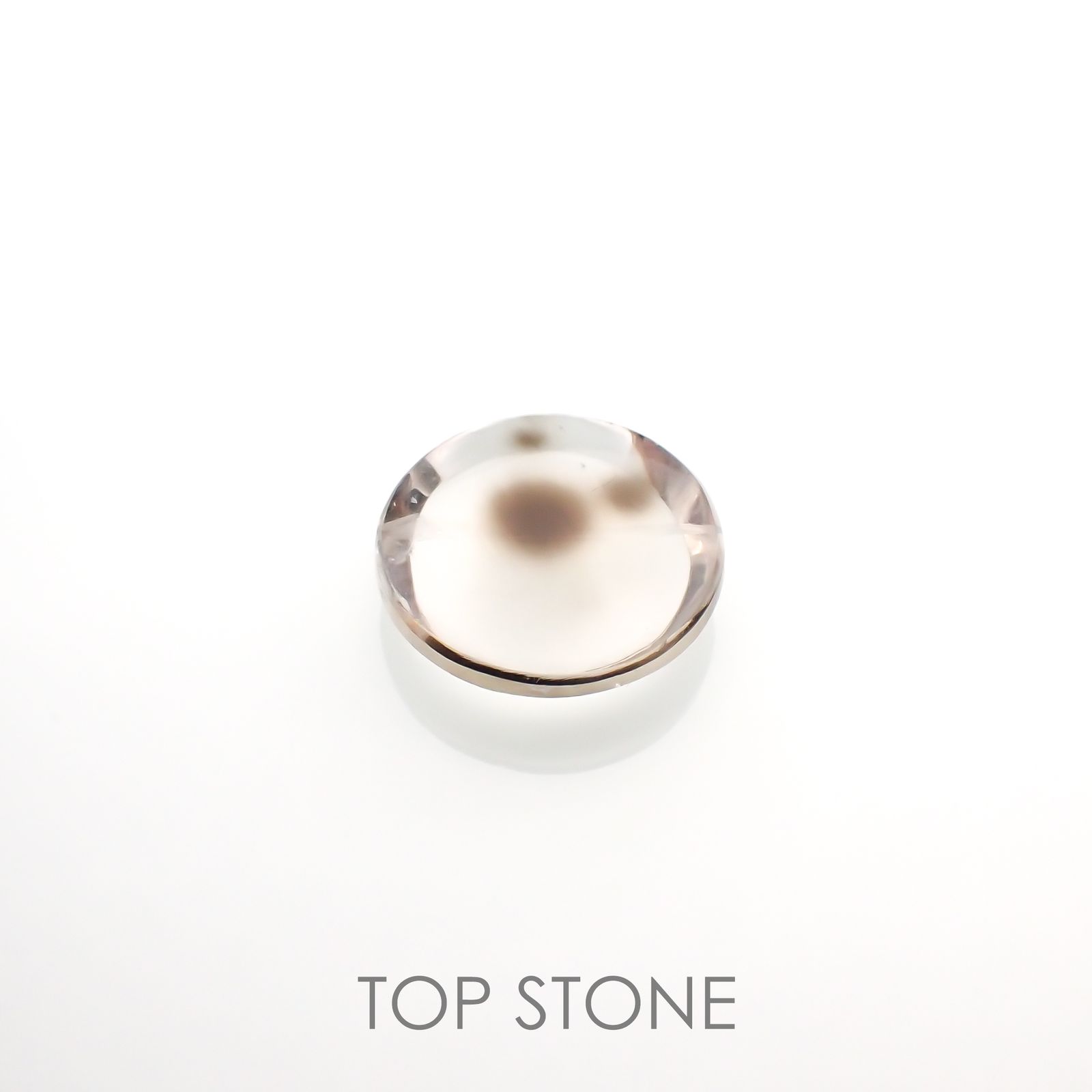 ダルメシアンクォーツ ブラジル産 6.87ct[220115100]14.3x14.2mm前後