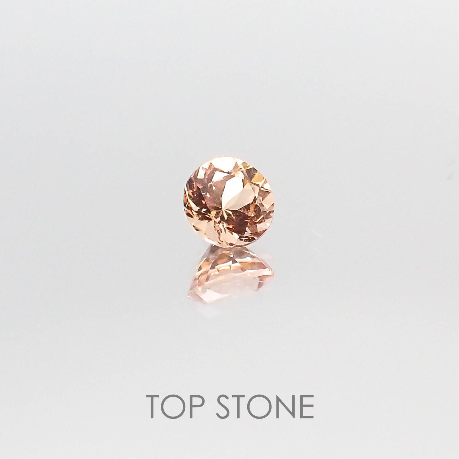 インペリアルトパーズ ブラジル産 ルース 0.48ct[20084381]4.6×4.6mm前後
