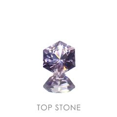 ◇ヘキサゴンカット◇パープルスピネル(宝石名スピネル)ビルマ/マダガスカル産 0.43ct 識別済[230220645]4.2x4.1mm前後