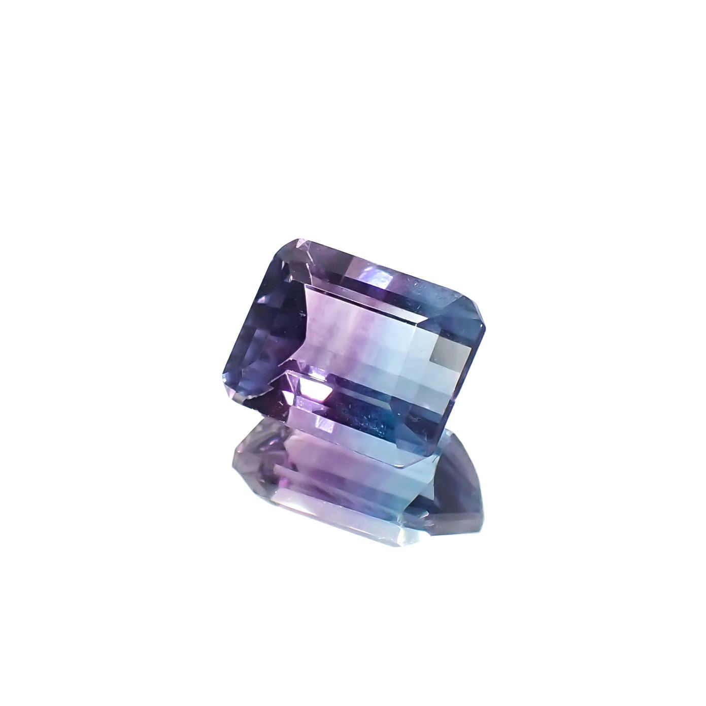 パーティカラーフローライト ブラジル産 3.00ct[230321179]8.9x6.9mm前後