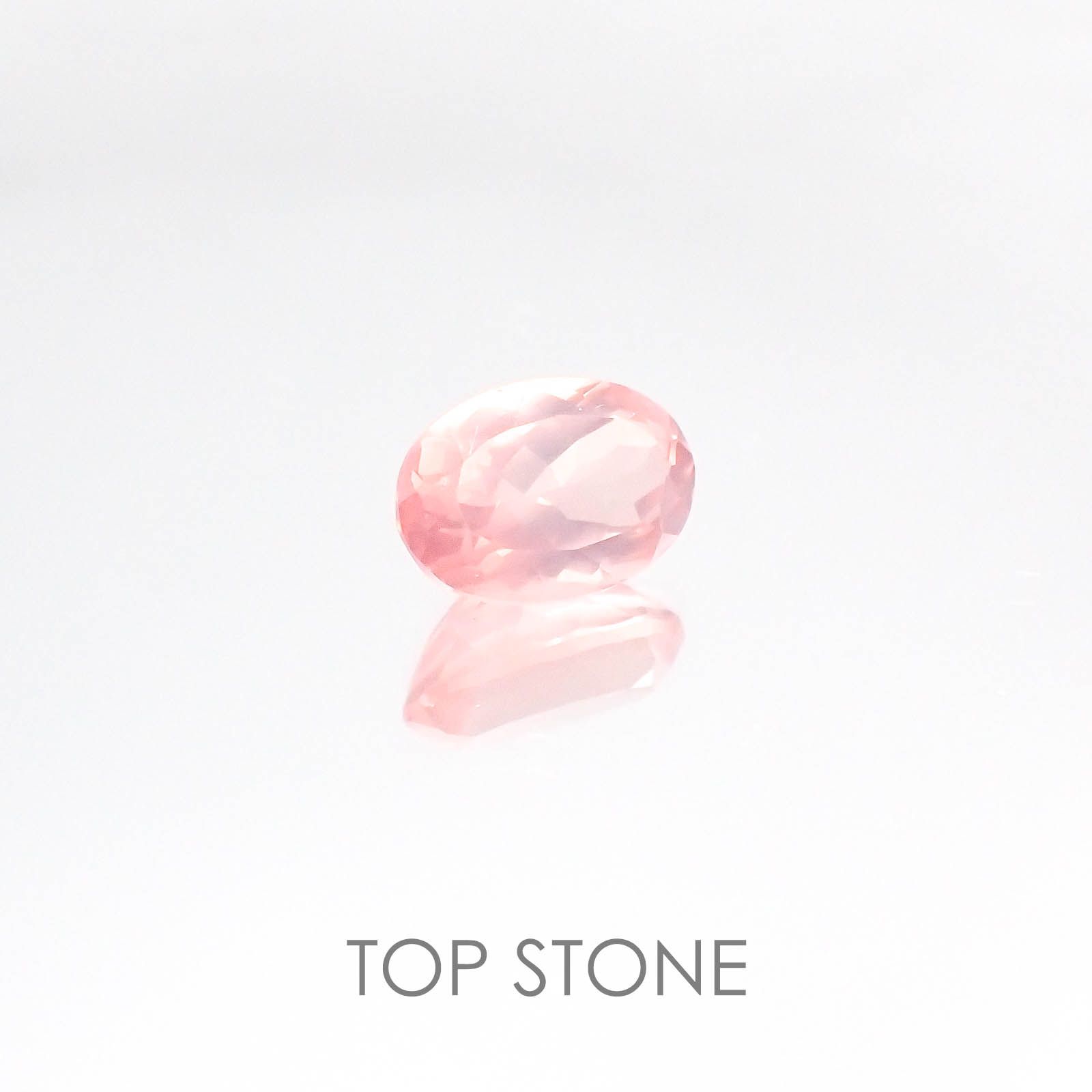 ディープローズクォーツ モザンビーク産 ルース 1.38ct[20084632]8.4×6mm前後
