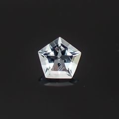 <ランダムセレクト1個販売> ◇ペンタゴンカット◇アクアマリンSA(宝石名アクアマリン) ブラジル産 0.18ct前後 識別済[20128153]4×4mm前後