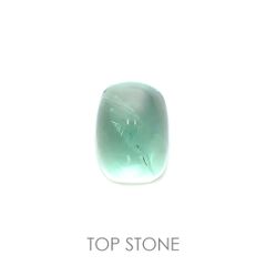 フローライト フルオレッセンス(宝石名フルオライト)イギリス・ロジャリー鉱山産 0.64ct 識別済[211113773]5.9x4.2mm前後