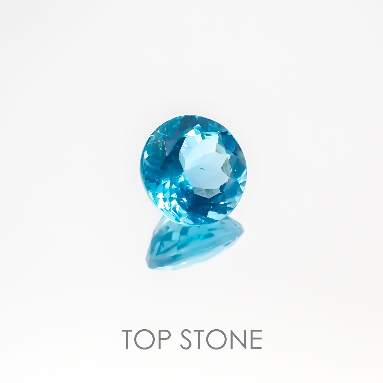 アパタイト(宝石名アパタイト) ブラジル産 1.42ct 識別済[20117943]7×7mm前後