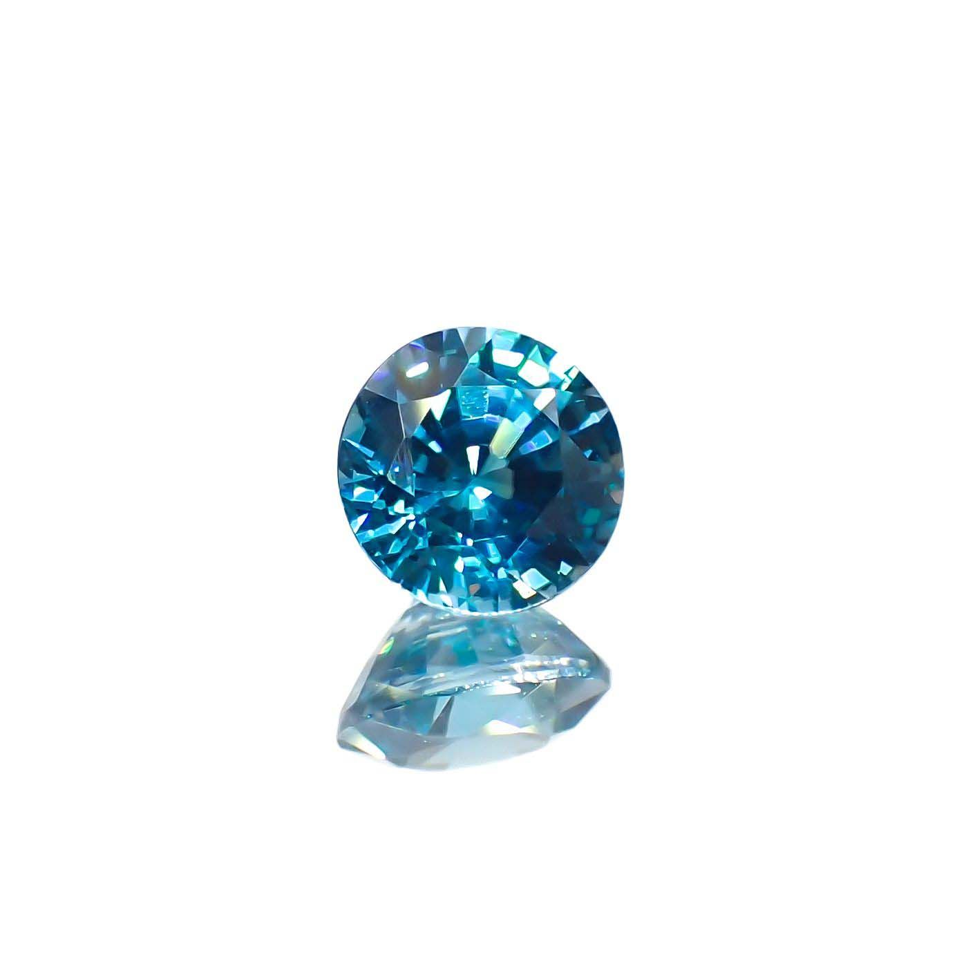 ラタナキリブルージルコン カンボジア産 1.33ct[220917930]5.8x5.8mm前後